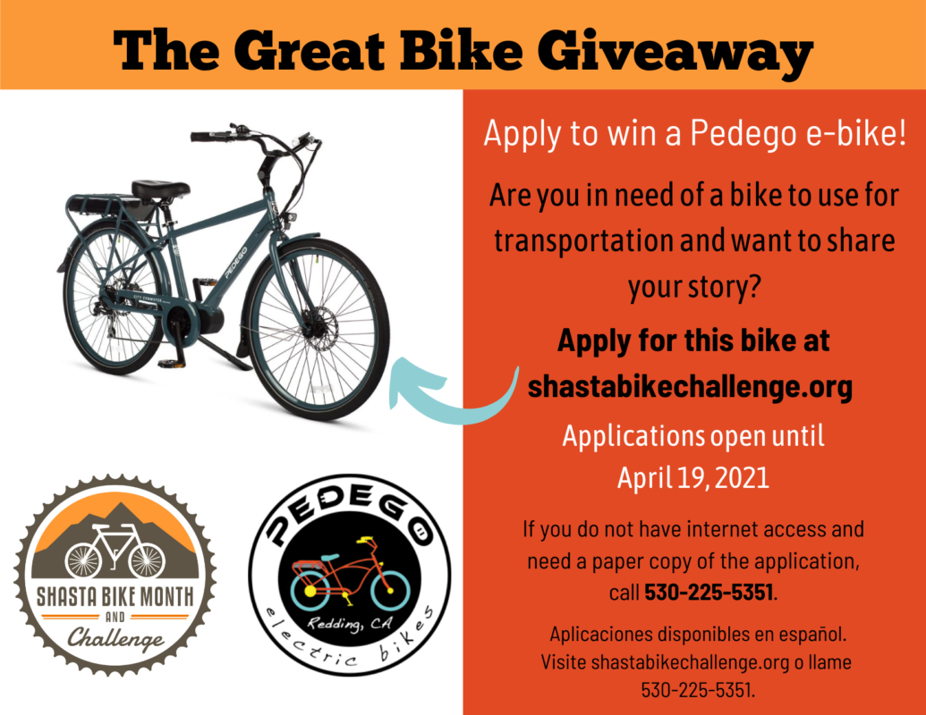 The Great Bike GiveawayApply to win an ebike!